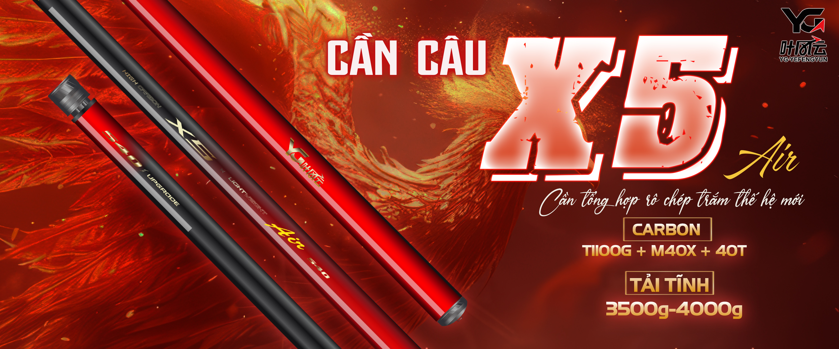 CẦN TỔNG HỢP RÔ TRẮM CHÉP X5 LIGHTWEIGHT