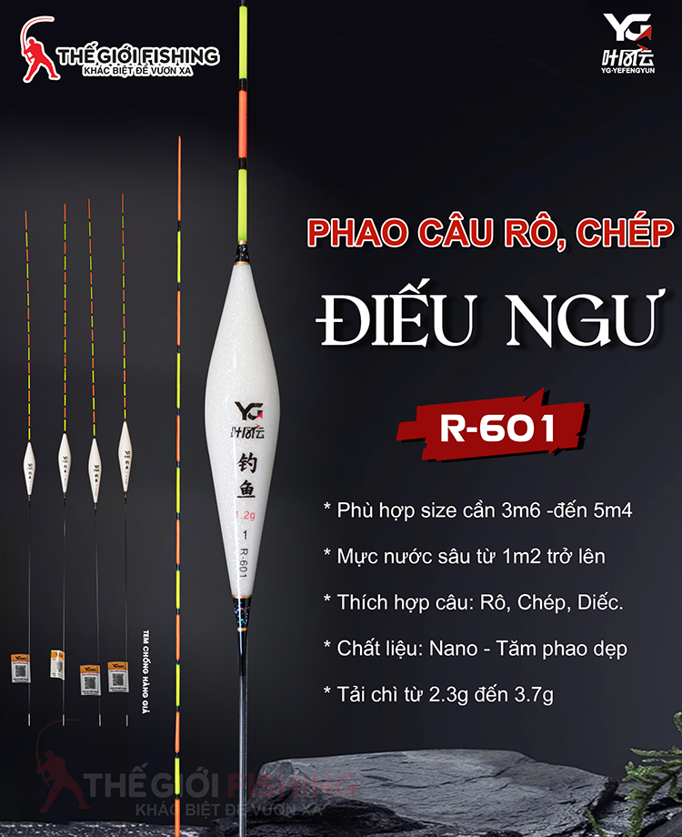 PHAO CÂU RÔ, CHÉP ĐIẾU NGƯ R-601