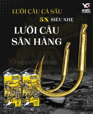 LƯỠI CÂU CÁ SẤU 5X SIÊU NHẸ