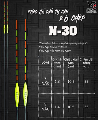 Phao hố đấu tự cân chuyên rô, chép N-30