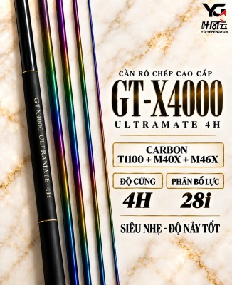 CẦN RÔ CHÉP CAO CẤP GT-X4000 4H