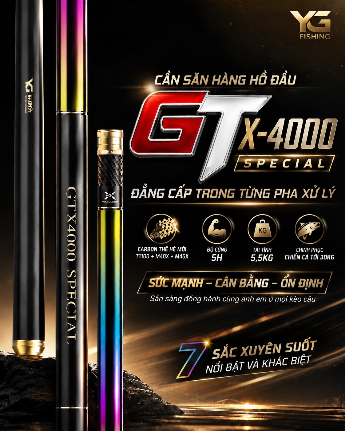 CẦN SĂN HÀNG TỔNG HỢP GTX4000 Special